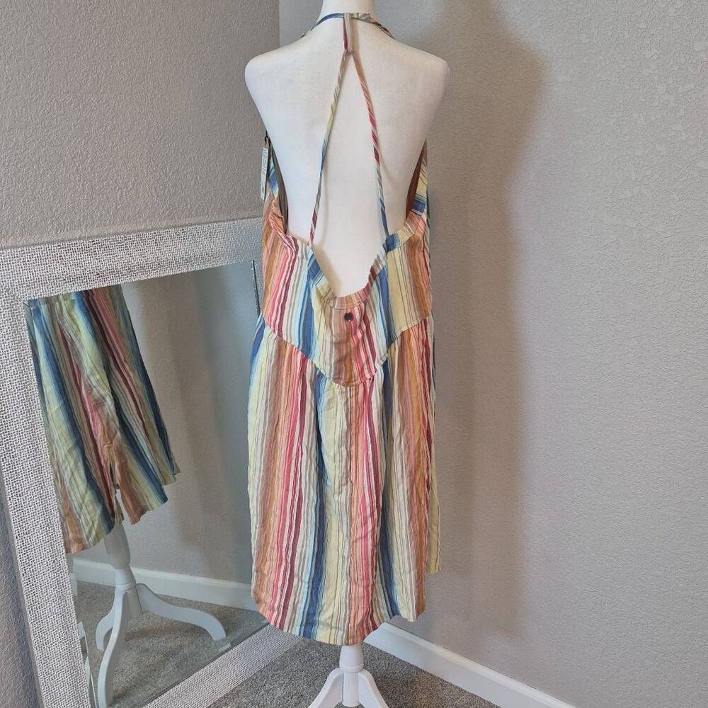 Prana Multicolor Striped Midi Dress - Picture 2 of 9